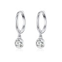 Boucles d'oreilles rondes pour femmes avec pendentif G1109 1