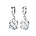 Boucles d'oreilles rondes pour femmes avec pendentif G1288 1