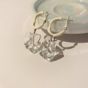 Boucles d'oreilles rondes pour femmes avec pendentif G1416 3