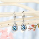 Boucles d'oreilles rondes pour femmes avec pendentif G193 16