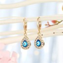 Boucles d'oreilles rondes pour femmes avec pendentif G193 2