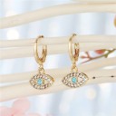 Boucles d'oreilles rondes pour femmes avec pendentif G193 6