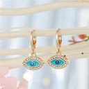 Boucles d'oreilles rondes pour femmes avec pendentif G193 8
