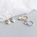 Boucles d'oreilles rondes pour femmes avec pendentif G259 4