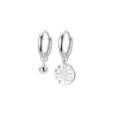 Boucles d'oreilles rondes pour femmes avec pendentif G541 7