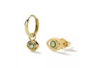 Boucles d'oreilles rondes pour femmes avec pendentif G694 1