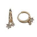 Boucles d'oreilles rondes pour femmes avec pendentif G916 5