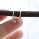 Boucles d'oreilles rondes pour femmes avec pendentif G916 3