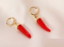 Boucles d'oreilles rondes pour femmes avec pendentif G977 7