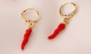 Boucles d'oreilles rondes pour femmes avec pendentif G977 8