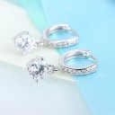 Boucles d'oreilles rondes pour femmes avec pendentif H866 3