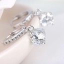 Boucles d'oreilles rondes pour femmes avec pendentif H866 5
