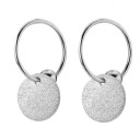 Boucles d'oreilles rondes pour femmes avec pendentif R30 12
