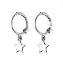 Boucles d'oreilles rondes pour femmes avec pendentif R30 7