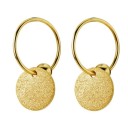Boucles d'oreilles rondes pour femmes avec pendentif R30 12
