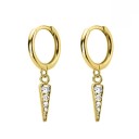 Boucles d'oreilles rondes pour femmes avec pendentif R30 8