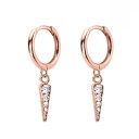 Boucles d'oreilles rondes pour femmes avec pendentif R30 8