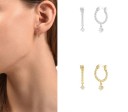Boucles d'oreilles rondes pour femmes avec pendentif R79 1