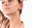 Boucles d'oreilles rondes pour femmes avec pendentif R79 3