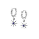 Boucles d'oreilles rondes pour femmes avec pendentifs 12