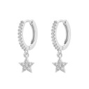 Boucles d'oreilles rondes pour femmes avec pendentifs 16