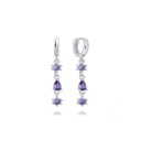 Boucles d'oreilles rondes pour femmes avec pendentifs 27