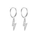 Boucles d'oreilles rondes pour femmes avec pendentifs 4