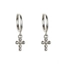 Boucles d'oreilles rondes pour femmes avec pendentifs 5