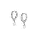 Boucles d'oreilles rondes pour femmes avec pendentifs 6
