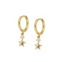 Boucles d'oreilles rondes pour femmes avec pendentifs 10