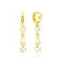 Boucles d'oreilles rondes pour femmes avec pendentifs 26
