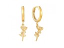 Boucles d'oreilles rondes pour femmes avec pendentifs 29