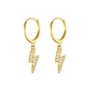 Boucles d'oreilles rondes pour femmes avec pendentifs 4