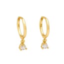 Boucles d'oreilles rondes pour femmes avec pendentifs 9