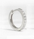 Boucles d'oreilles rondes pour femmes avec pierres 3