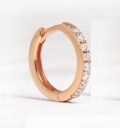 Boucles d'oreilles rondes pour femmes avec pierres 10