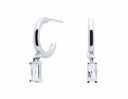 Boucles d'oreilles rondes pour femmes avec pierres 11