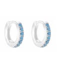 Boucles d'oreilles rondes pour femmes avec pierres 12