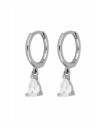 Boucles d'oreilles rondes pour femmes avec pierres 12