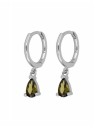 Boucles d'oreilles rondes pour femmes avec pierres 14