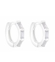 Boucles d'oreilles rondes pour femmes avec pierres 15