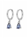 Boucles d'oreilles rondes pour femmes avec pierres 16
