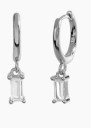 Boucles d'oreilles rondes pour femmes avec pierres 2