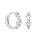 Boucles d'oreilles rondes pour femmes avec pierres 5