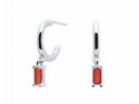 Boucles d'oreilles rondes pour femmes avec pierres 7