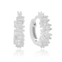 Boucles d'oreilles rondes pour femmes avec pierres 9