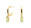 Boucles d'oreilles rondes pour femmes avec pierres 10