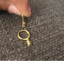 Boucles d'oreilles rondes pour femmes avec pierres 17