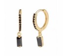 Boucles d'oreilles rondes pour femmes avec pierres 1