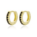 Boucles d'oreilles rondes pour femmes avec pierres 3